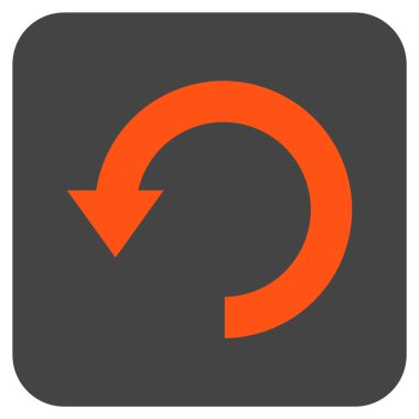 Düz kare vektör simgesi Döndür