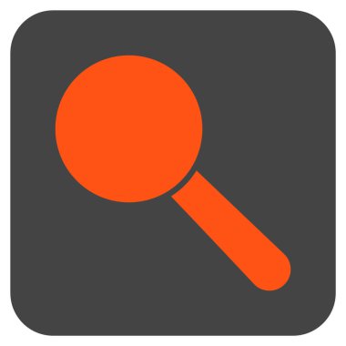 Arama aracı düz kare vektör simgesi