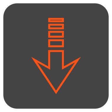 Düz kare vektör simgesi gönder