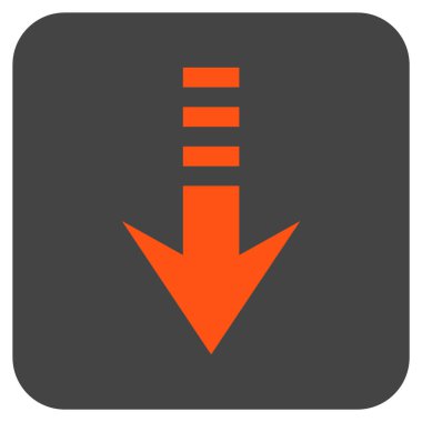 Düz kare vektör simgesi gönder