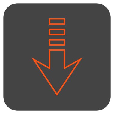 Düz kare vektör simgesi gönder