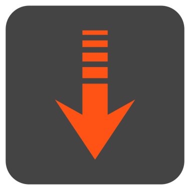 Düz kare vektör simgesi gönder