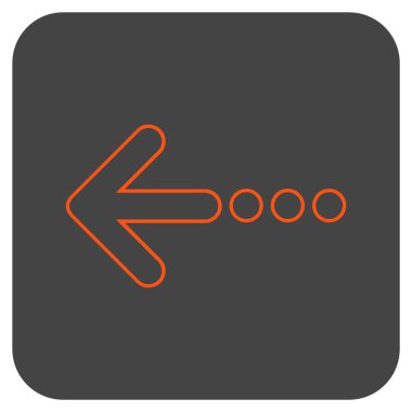 Vektör simge sol düz kare göndermek