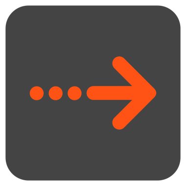 Vektör simgesi doğru düz kare göndermek