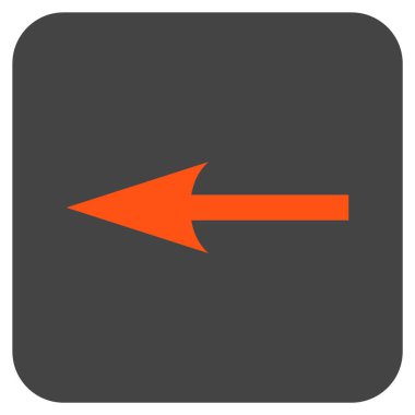 Keskin ok düz yaptı vektör simgesi kare