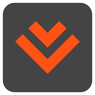 Düz kare vektör simgesi kaydır