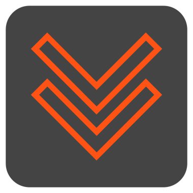 Düz kare vektör simgesi kaydır