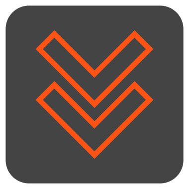 Düz kare vektör simgesi kaydır