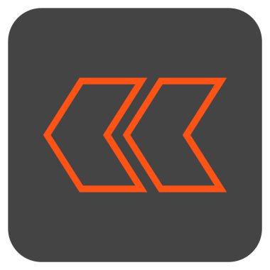 Sol düz kare vektör simge vardiya