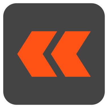 Sol düz kare vektör simge vardiya