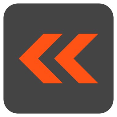 Sol düz kare vektör simge vardiya