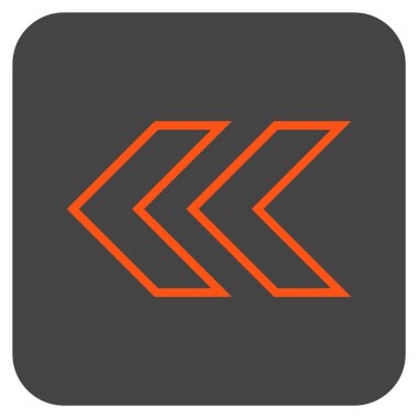 Sol düz kare vektör simge vardiya