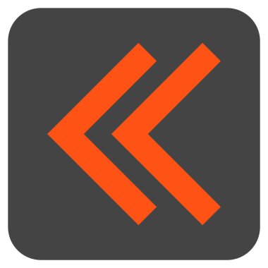 Sol düz kare vektör simge vardiya