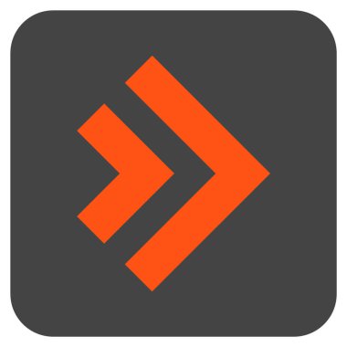 ÜST KRKT değil düz vektör simgesi kare