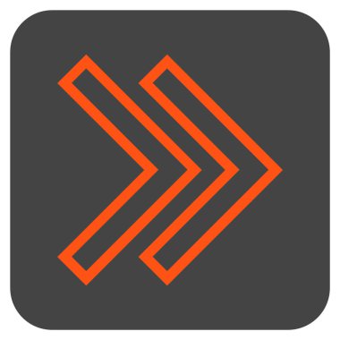 ÜST KRKT değil düz vektör simgesi kare