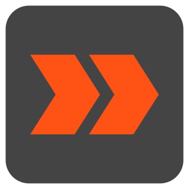 ÜST KRKT değil düz vektör simgesi kare