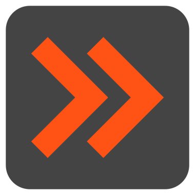 ÜST KRKT değil düz vektör simgesi kare