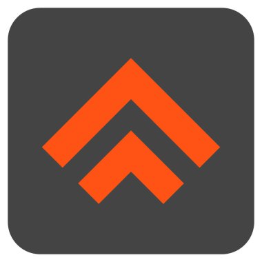 Düz kare vektör simge kayması