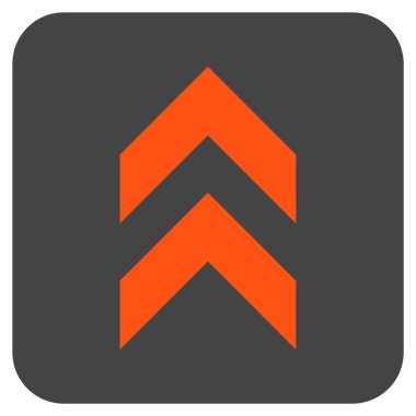 Düz kare vektör simge kayması