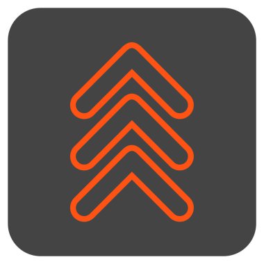 İşaretçi düz kare vektör simge kadar üçlü