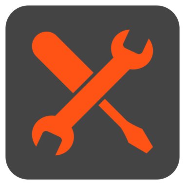 Düz kare vektör simge ayarlama