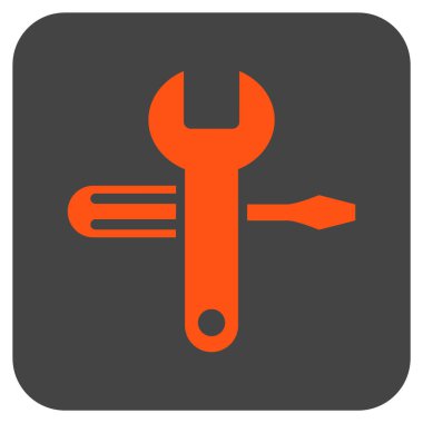 Düz kare vektör simge ayarlama