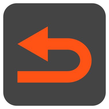 Sol düz kare vektör simge açmak