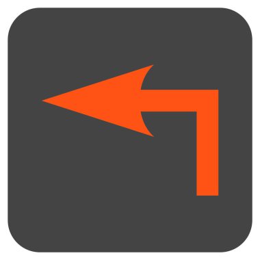 Sol düz kare vektör simge açmak