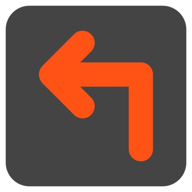 Sol düz kare vektör simge açmak