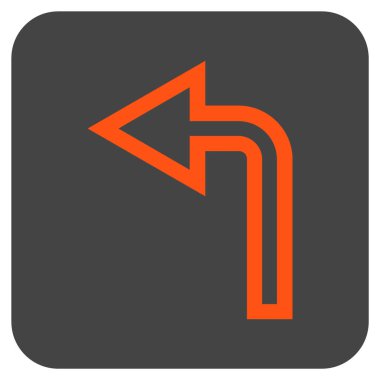 Sol düz kare vektör simge açmak