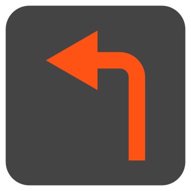 Sol düz kare vektör simge açmak