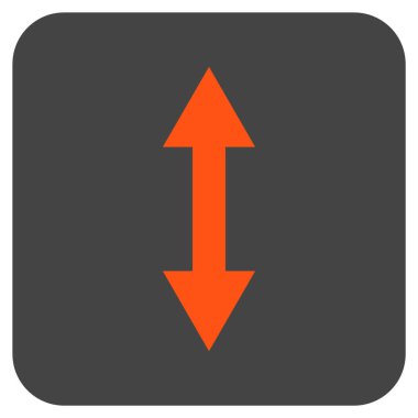 Vektör simge Dikey Çevir düz kare