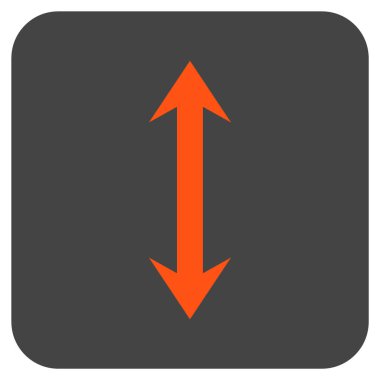 Vektör simge Dikey Çevir düz kare