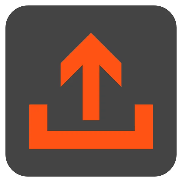 Subir plano cuadrado Vector icono — Vector de stock