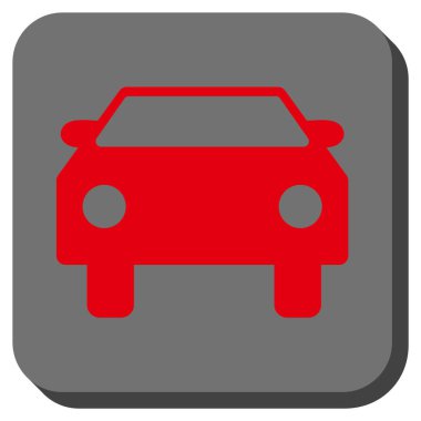 Araba yuvarlatılmış kare vektör simgesi