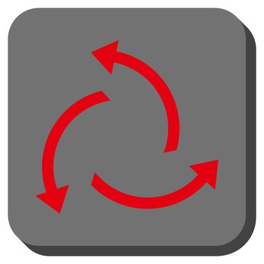 Santrifüj okları yuvarlak kare vektör simgesi