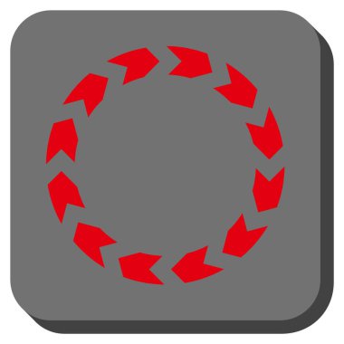 Dolaşım yuvarlatılmış kare vektör simgesi