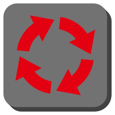 Dolaşım yuvarlatılmış kare vektör simgesi