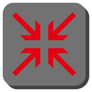 Oklar yuvarlatılmış kare vektör simge collide