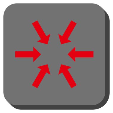 Kompakt okları yuvarlak kare vektör simgesi