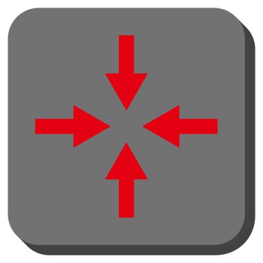 Oklar yuvarlatılmış kare vektör simge sıkıştırmak