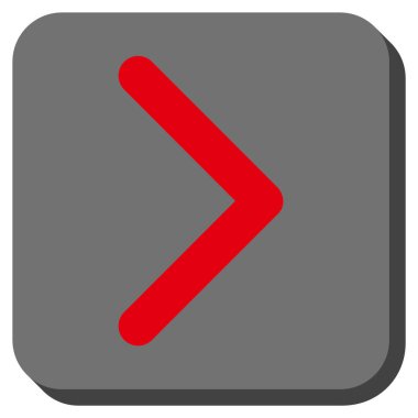 Yön sağ yuvarlak kare vektör simgesi