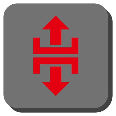 Düşey yönde yuvarlatılmış kare vektör simge bölmek