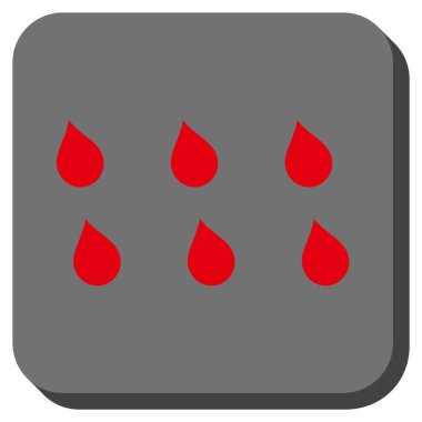 Damla yuvarlatılmış kare vektör simgesi