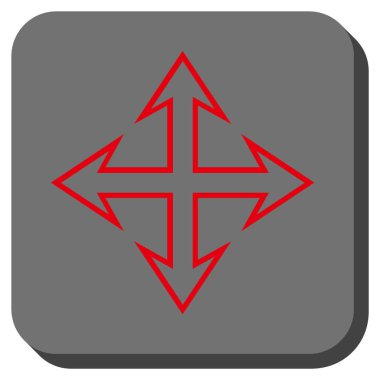 Oklar yuvarlatılmış kare vektör simgesini genişletin