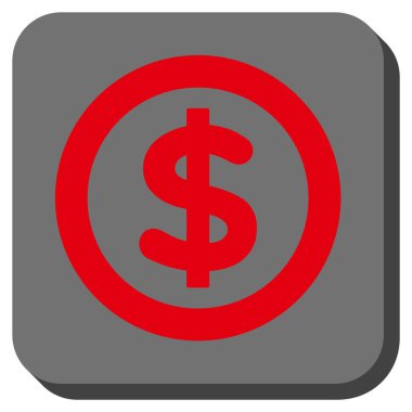 Finans yuvarlatılmış kare vektör simgesi