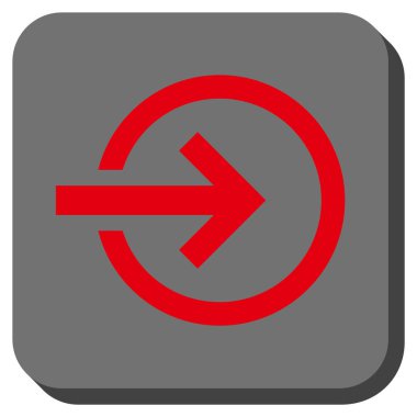 Alma yuvarlatılmış kare vektör simgesi