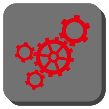 Mekanizması yuvarlatılmış kare vektör simgesi