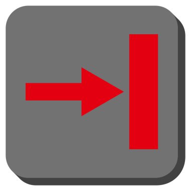 Kare vektör simgesi sağ yuvarlak taşı