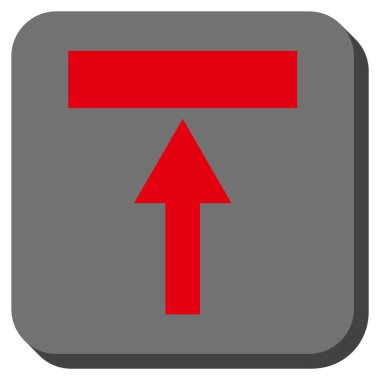 Top yuvarlak kare vektör simgesi hareket